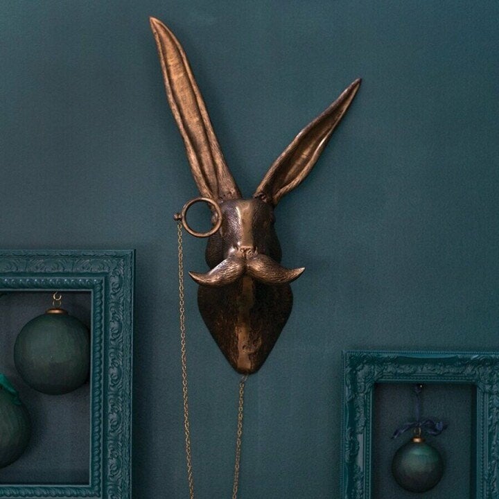 Decoración de pared con cabezas de animales única para el hogar