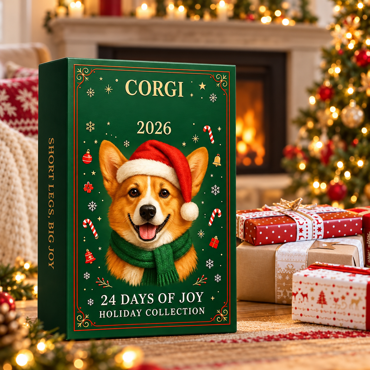 PAWCOUNT – Calendario de Adviento para cachorros adorables con 24 sorpresas para una alegría festiva y regalos