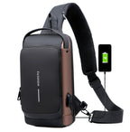 Bolso Cruzado Antirrobo | Landy Carry Without Worry | Oxford Impermeable | Puerto de Carga USB | Mochila Unisex para Viajes
