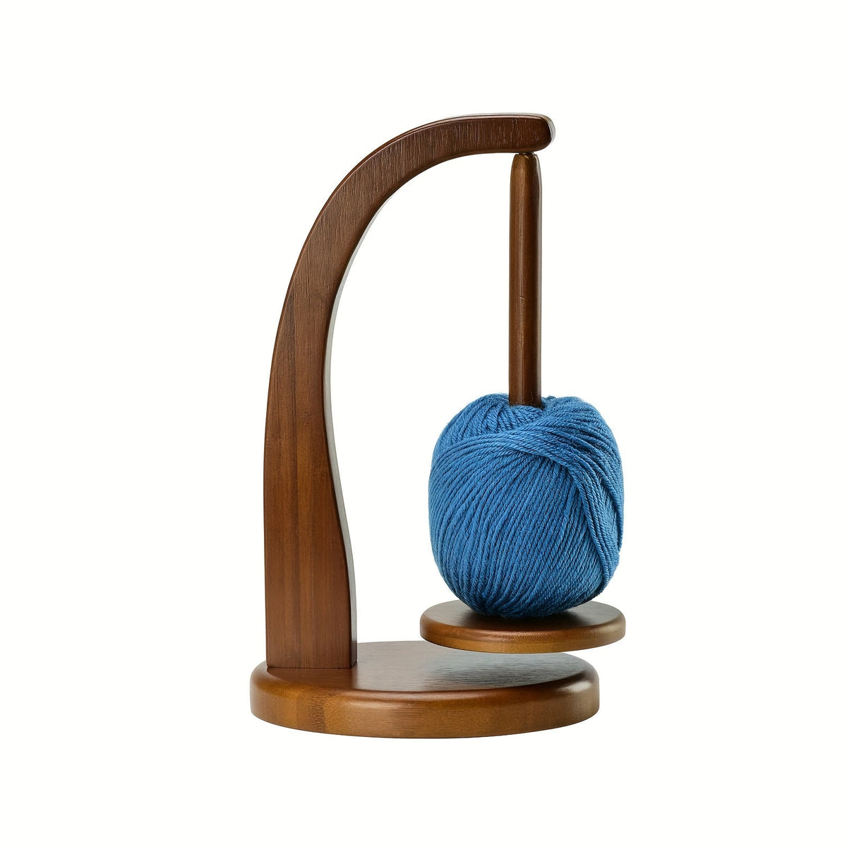 Soporte para Hilo de Bambú – Práctico Organizador para Proyectos de Tejido y Ganchillo