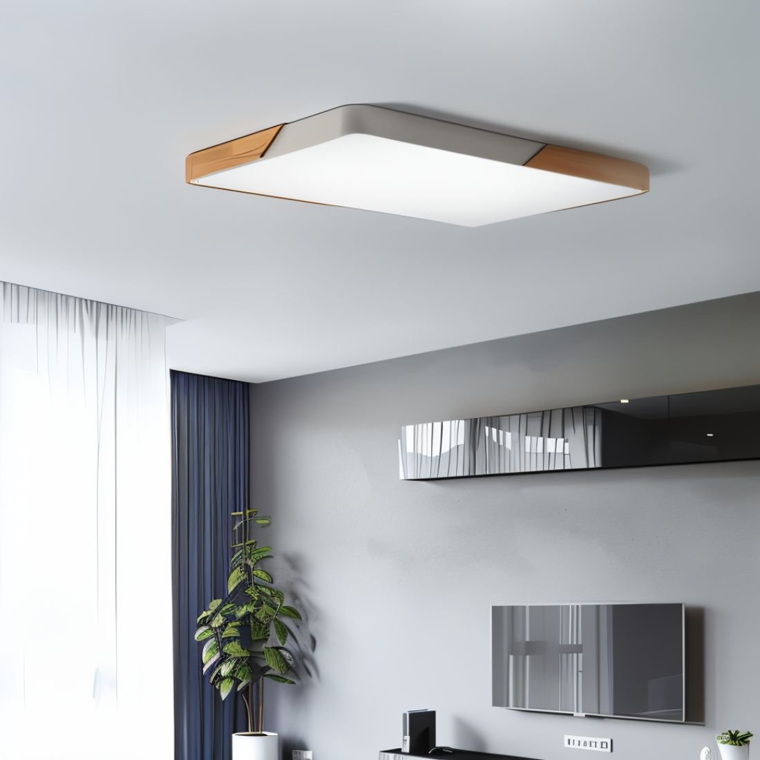 Moderna Lámpara de Techo LED - Iluminación Minimalista para tu Interior
