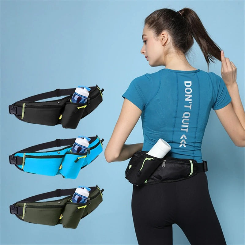 Pack RunEase – Cinturón de Correr Impermeable y Soporte para Bebidas