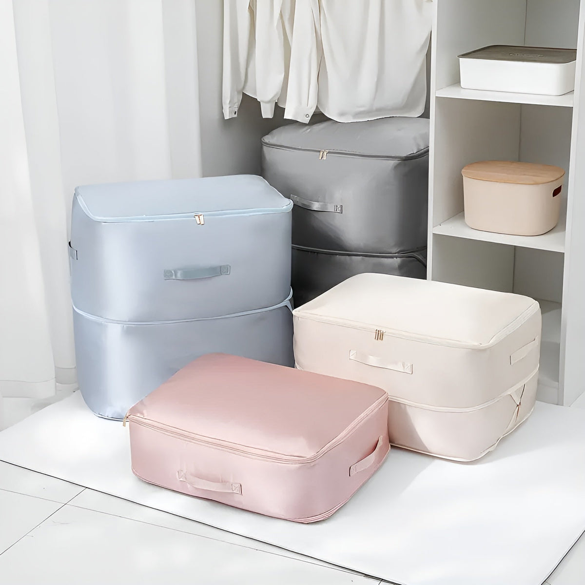 Bolsas de almacenamiento al vacío que ahorran espacio para ropa y ropa de cama