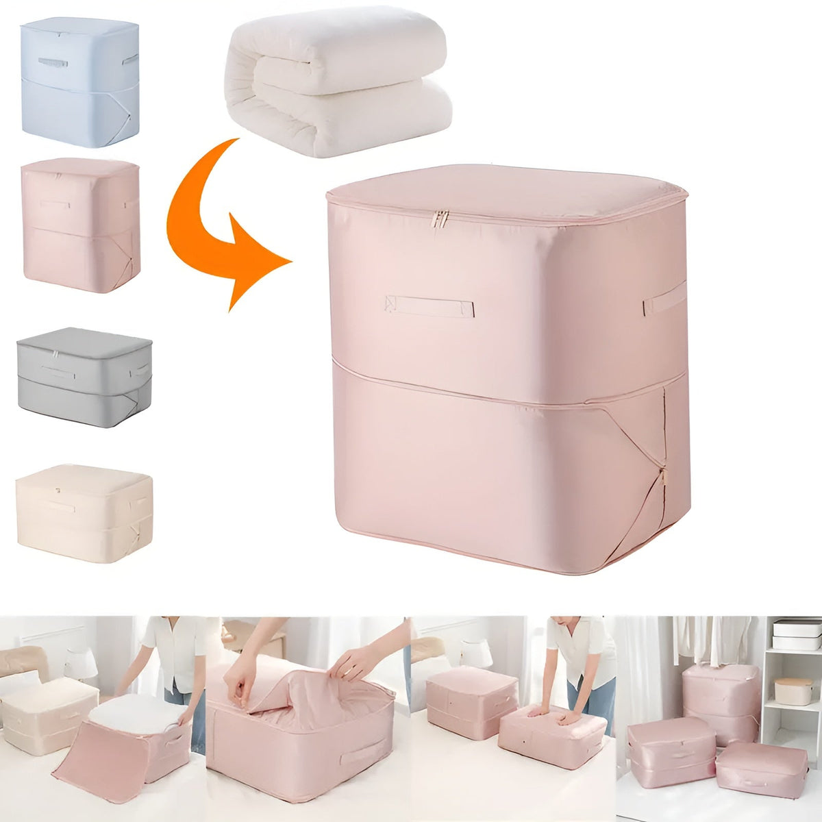 Bolsas de almacenamiento al vacío que ahorran espacio para ropa y ropa de cama