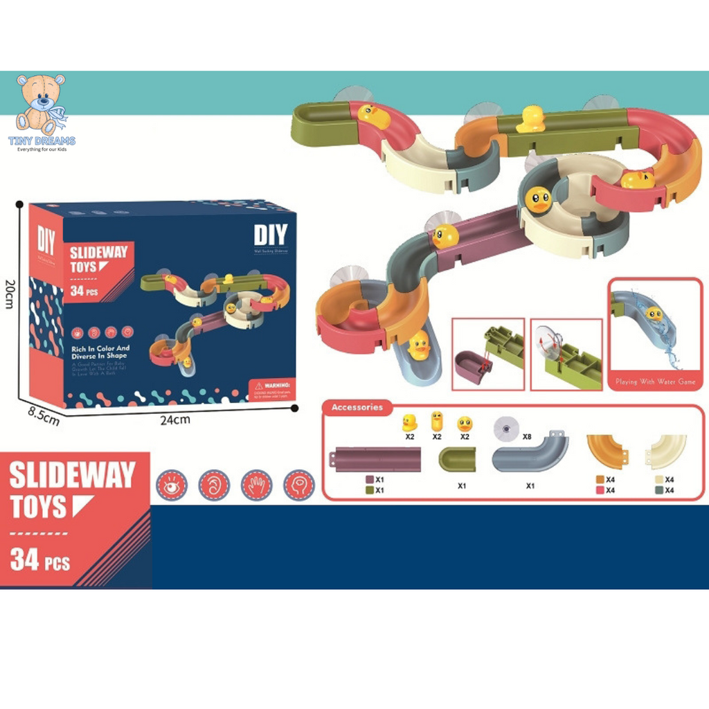 Juego de Tobogán de Patitos Creativos - Para Diversión Sin Fin