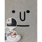 Alfombra de Entrada de PVC Antideslizante con Cara de Smiley