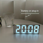Reloj Despertador Digital LED con Pantalla de Temperatura y Brillo Ajustable