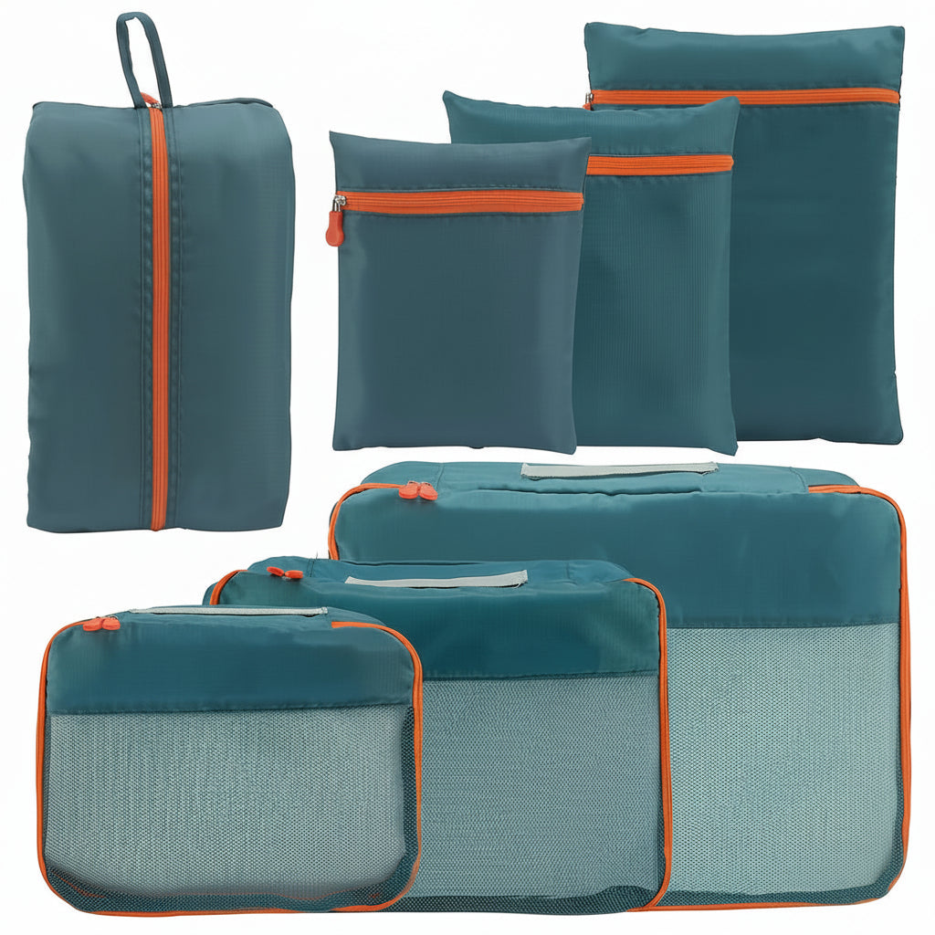 JOURNEASY - Juego de 7 bolsas organizadoras para maletas, portátil, para viajar