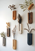WoodFlora | Set de Soportes de Flores de Madera Rústica Creativa - para Plantas de Interior