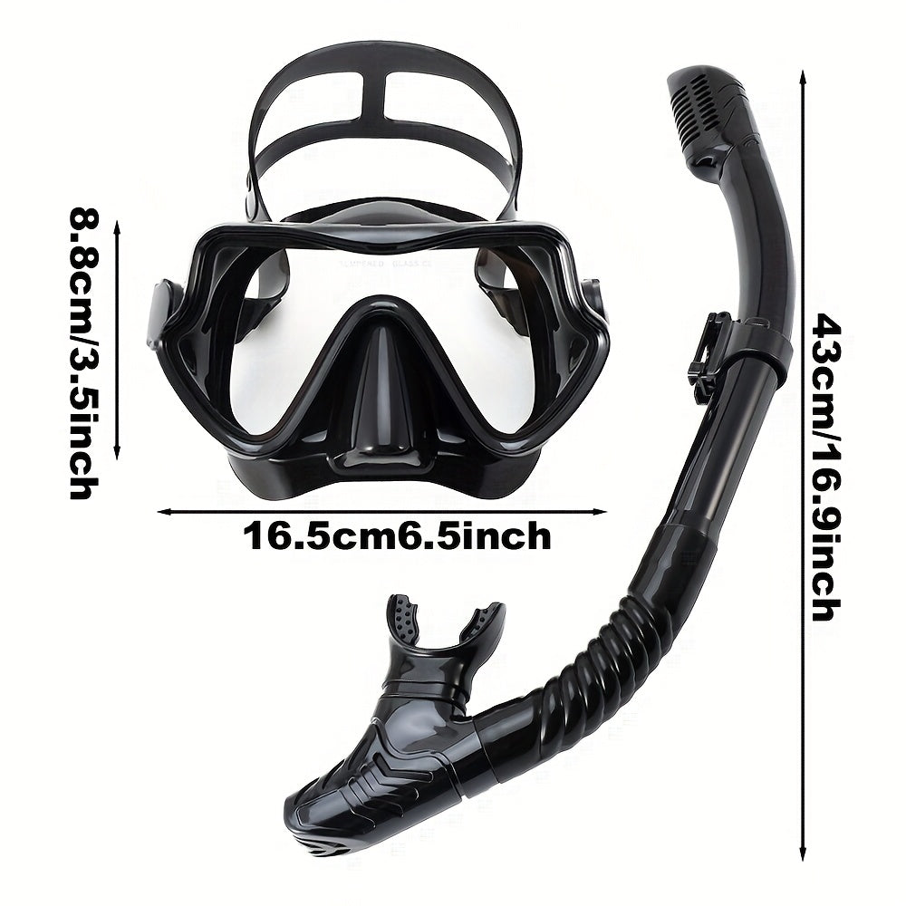AquaClear Set de Snorkel – Impermeable, Cómodo y con Gran Visibilidad