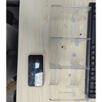 Organizador de Bolsas de Tres Niveles Hecho de Plástico ABS Transparente