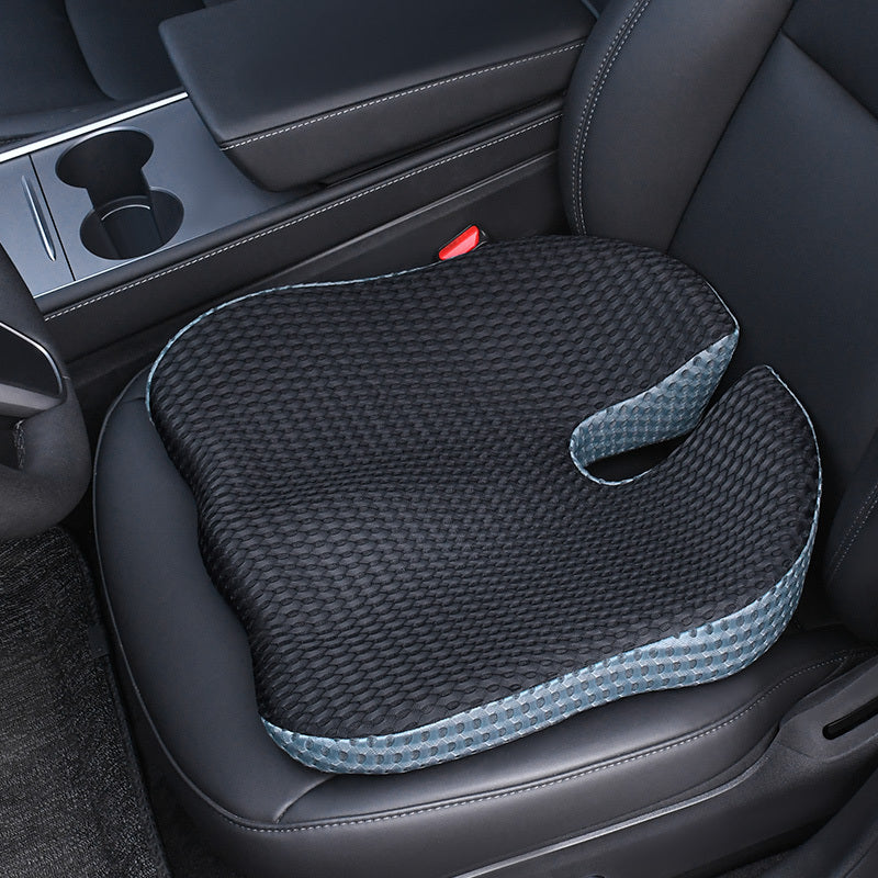 Cojín de asiento ergonómico Triacomfort | Forma triangular con Memory-Foam | Transpirable y que alivia la presión | Para auto y oficina