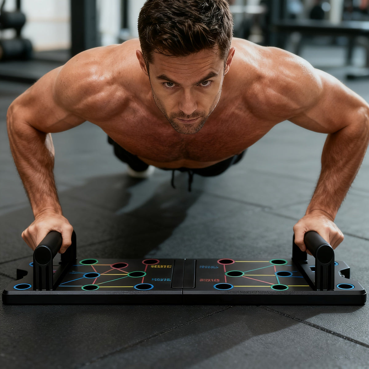 TABLERO PUSHMASTER – Sistema de Entrenamiento Multifuncional de Flexiones para Ejercicios de Cuerpo Completo