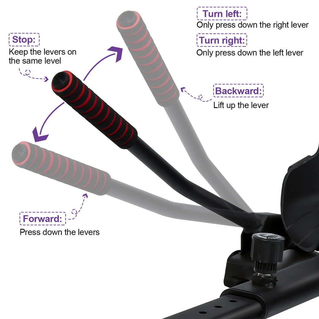 HoverKart Pro – Silla Cómoda y Ajustable para Hoverboard