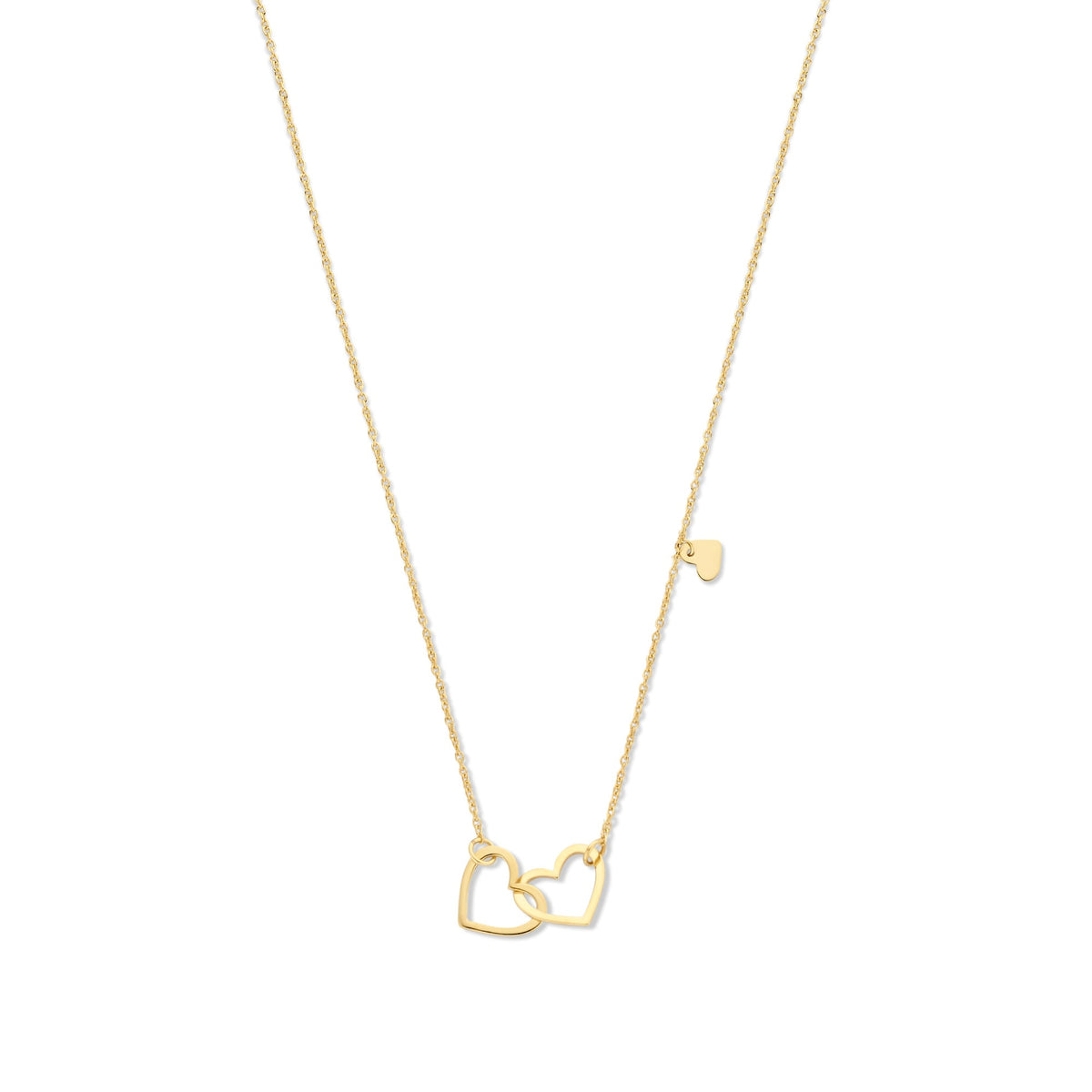 Belleville d’Amore | Collar dorado con corazones