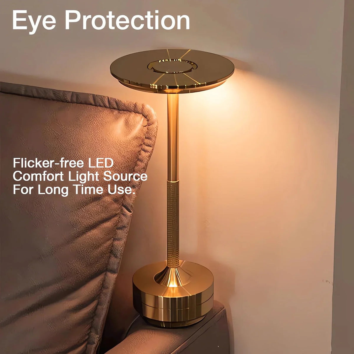 Cordless Table Lamp with Touch Control & Modern Nordic Design