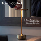 Cordless Table Lamp with Touch Control & Modern Nordic Design