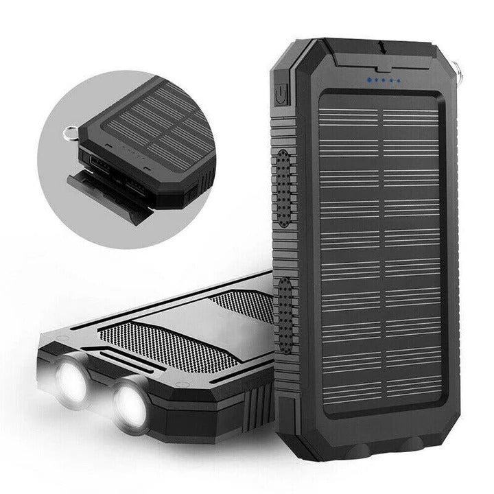 Banco de Energía Externo Solar Impermeable de 30,000mAh