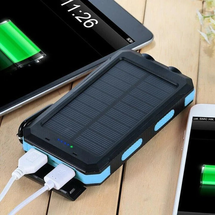 Banco de Energía Externo Solar Impermeable de 30,000mAh