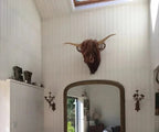Escultura de Vaca Montada en la Pared