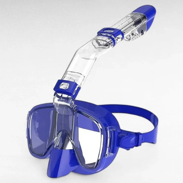 Máscara de snorkel con sistema superior seco