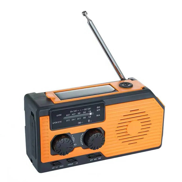 Radio de Emergencia Solar con Manivela