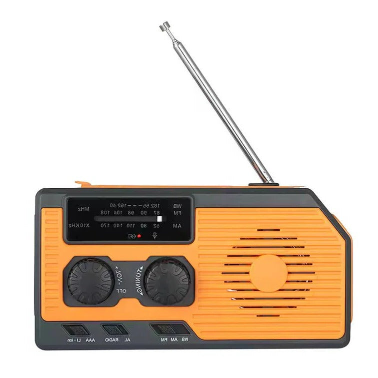 Radio de Emergencia Solar con Manivela