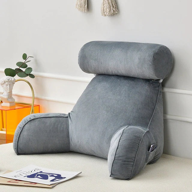Almohada de Lectura Vertical – Cojín de Descanso para la Cama con Soporte para los Brazos