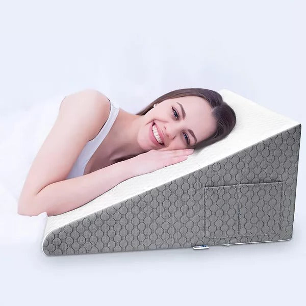 Almohada en forma de triángulo de espuma viscoelástica para dormir