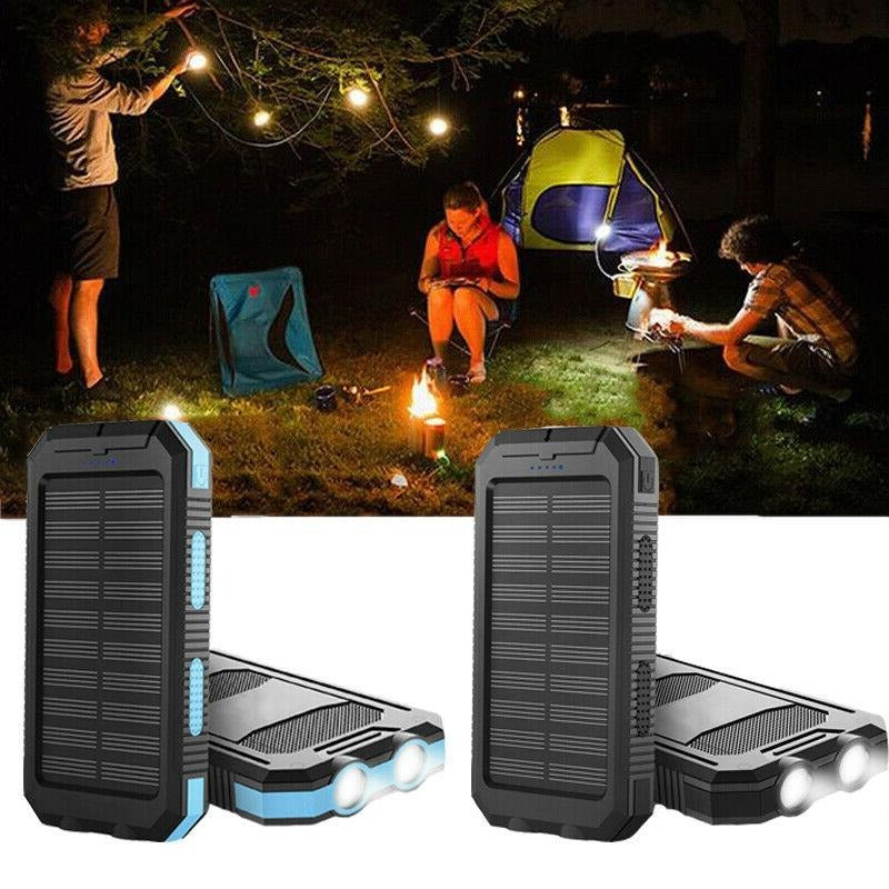 Batería Externa Solar de 100000mAh, Cargador Impermeable