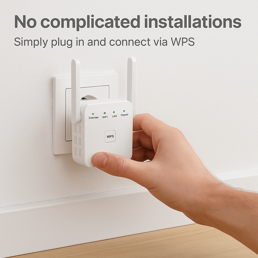 SpeedWave WiFi Amplificador – Internet Súper Rápido en Cada Habitación