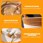 Cama para Gatos de Cuerda de Algodón Tejida a Mano