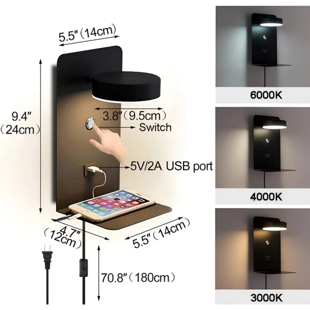 Skanto | PowerGlow Lámpara de Pared LED