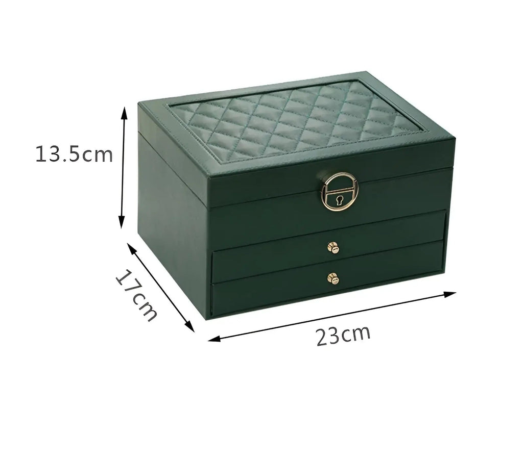 Caja de Joyería de Lujo Multicapa - EleganceBox