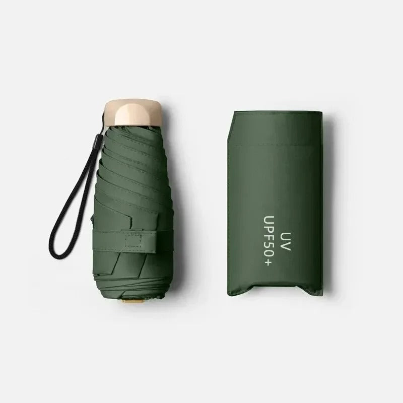 Paraguas Mini Plegable Solara (Resistente a UV y Viento)
