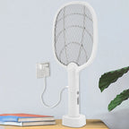 Rastrillo eléctrico recargable 2 en 1 y destructor de insectos – 2500V sin químicos