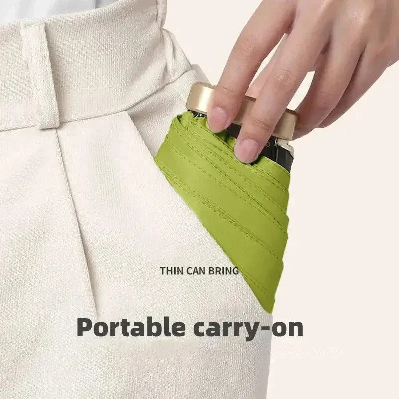 Paraguas Mini Plegable Solara (Resistente a UV y Viento)