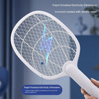 Rastrillo eléctrico recargable 2 en 1 y destructor de insectos – 2500V sin químicos