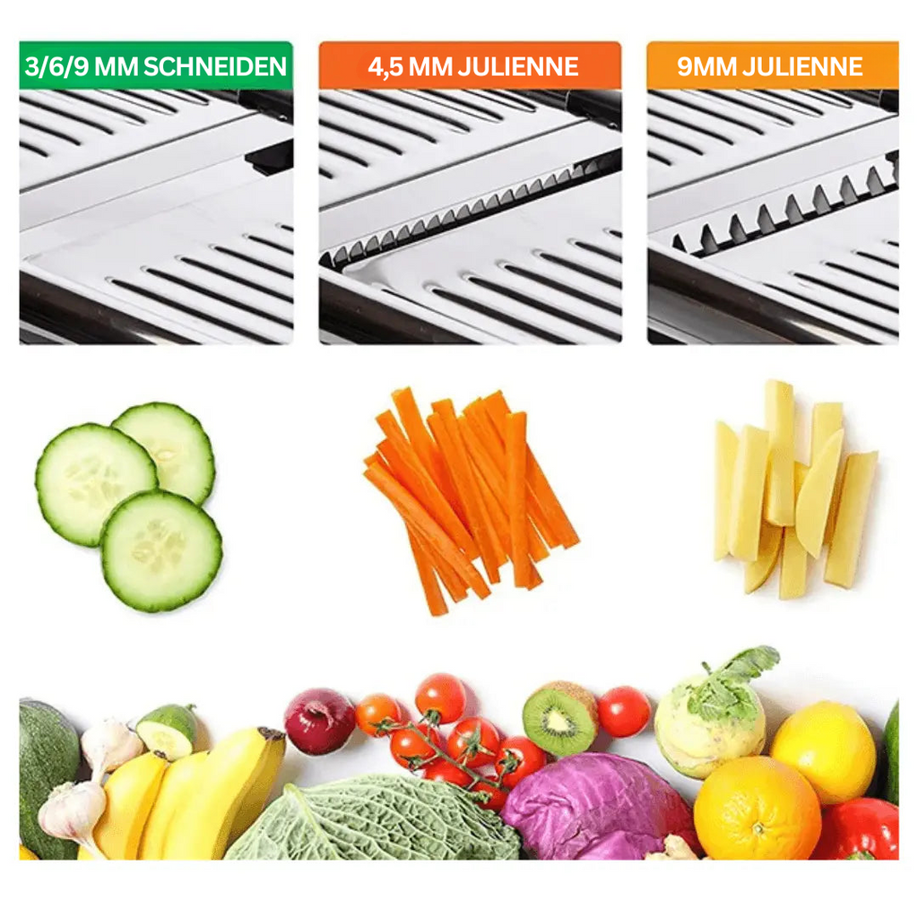 Cortador ProLine Sharp – Mandolina Ajustable para Verduras y Frutas