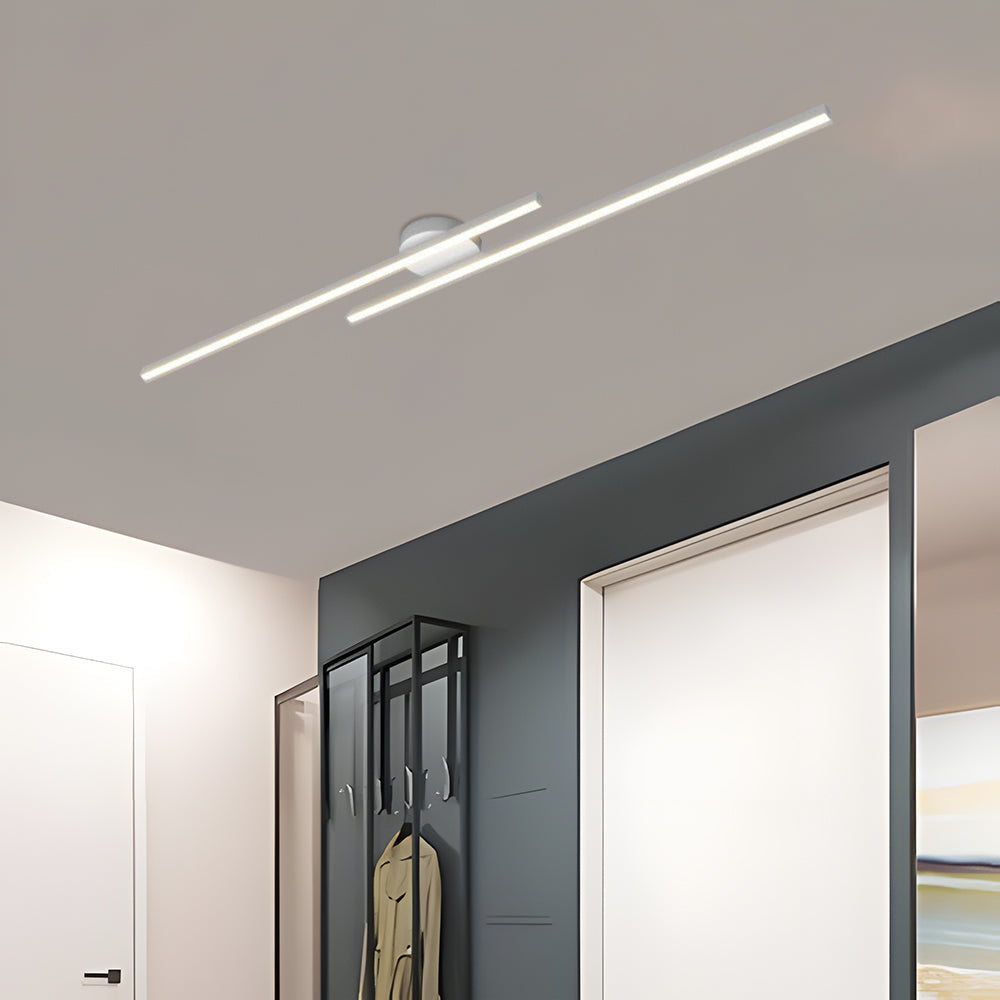 Luz de Techo LED Semi Empotrada de Aluminio Moderno