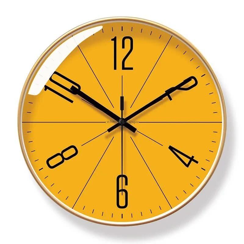 SCANDICLOCK – Reloj de pared negro en estilo nórdico – Preciso y elegante para cualquier hogar