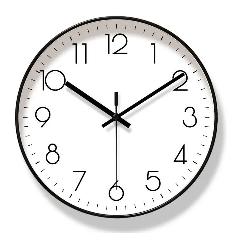 SCANDICLOCK – Reloj de pared negro en estilo nórdico – Preciso y elegante para cualquier hogar