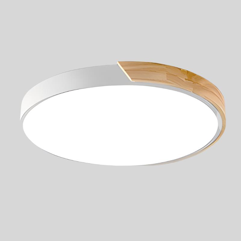 Luz de Techo de Madera Nórdica Macaroon para Espacios Modernos