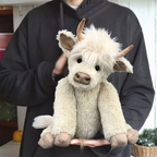 Juguete de Peluche de Ganado Highland Hecho a Mano Escocés
