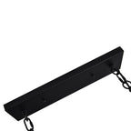 Lámpara de Araña Lineal Rectangular de 5 Luces para Isla de Cocina