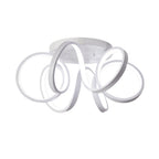 Montaje Semi Flush Led Regulable en Forma de Torbellino