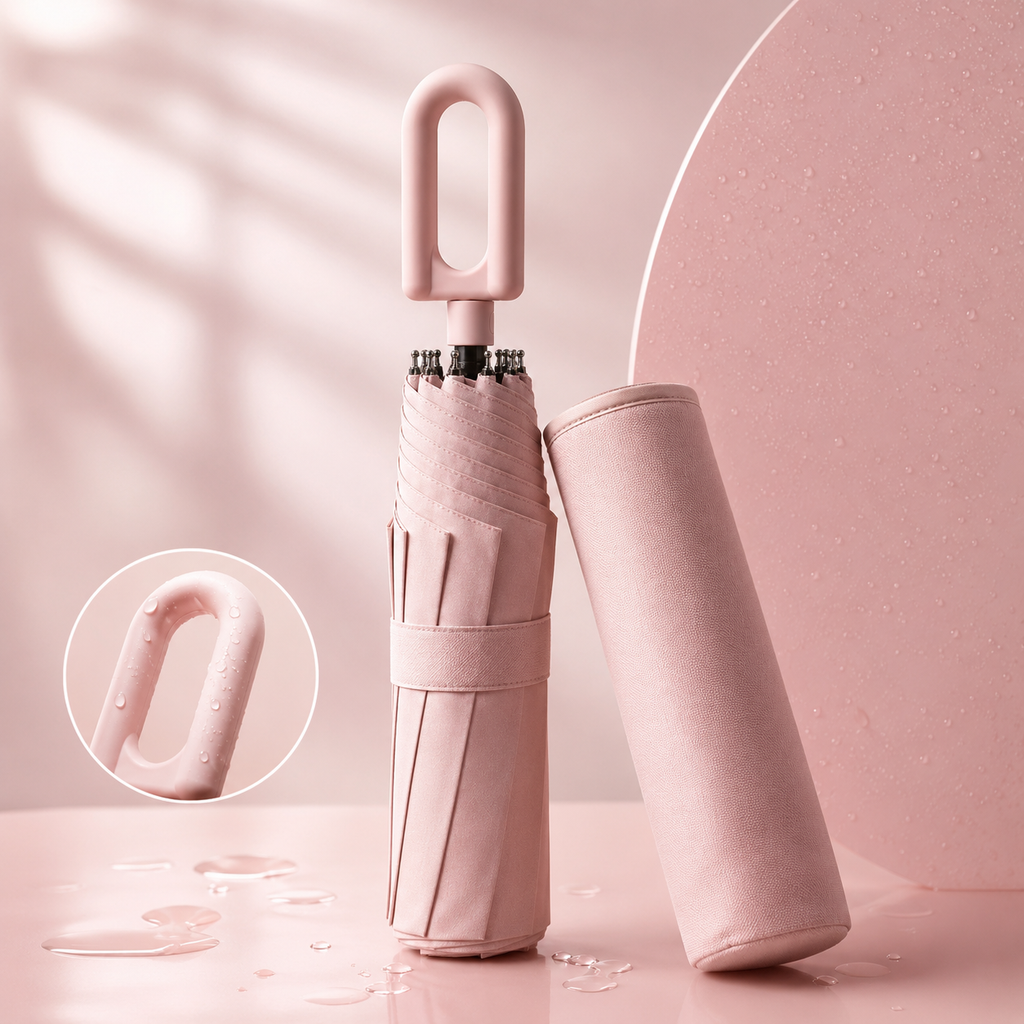 STORMLOCK - Paraguas automático a prueba de viento con estructura de 8 varillas y protección UV diseñado para una fuerte resistencia a las inclemencias del tiempo y la conveniencia en viajes diarios