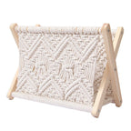 Soporte para Revistas Plegable de Algodón Nórdico