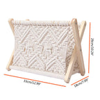 Soporte para Revistas Plegable de Algodón Nórdico