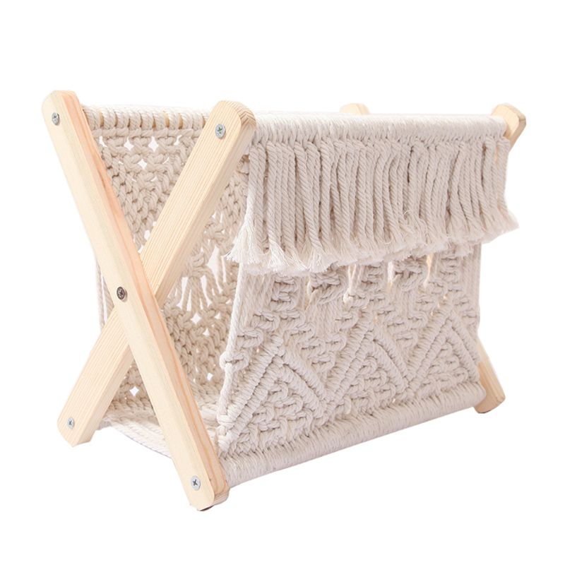 Soporte para Revistas Plegable de Algodón Nórdico